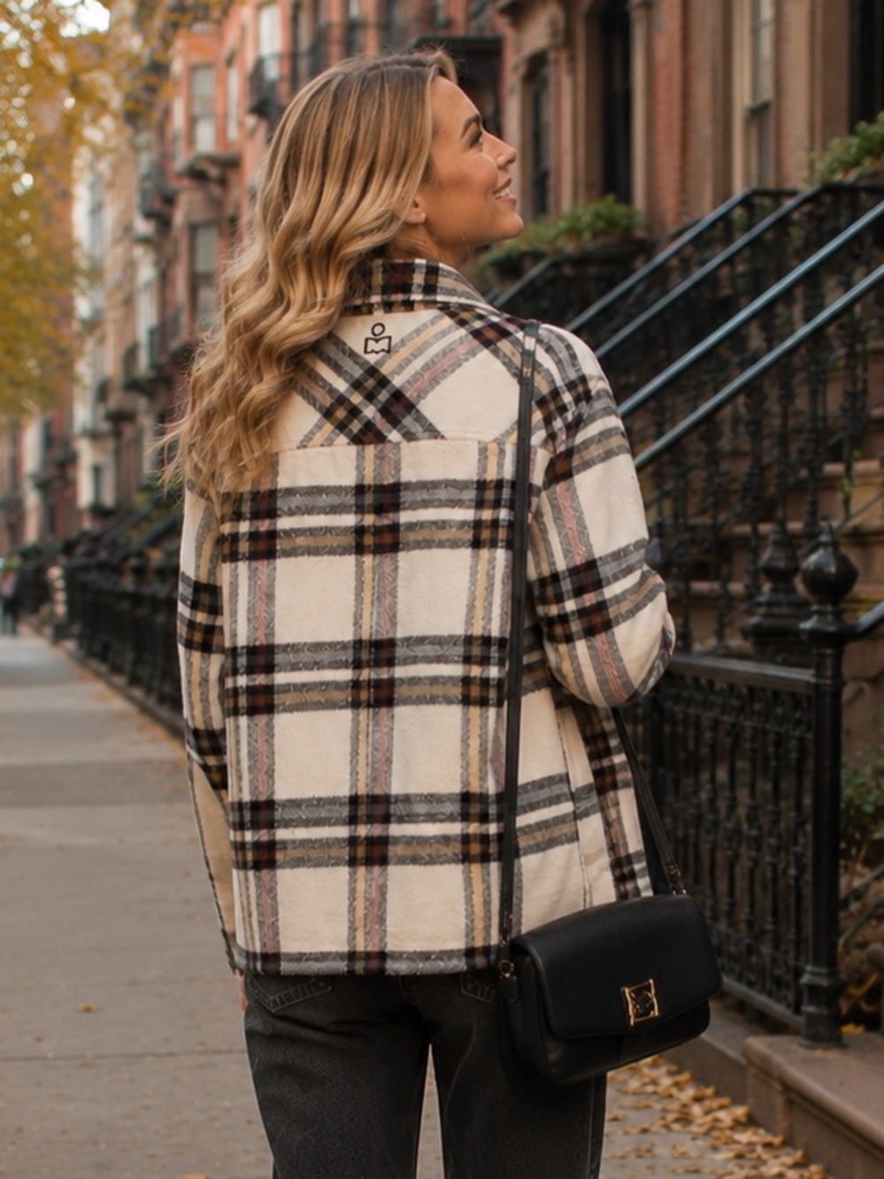 Isabel Marant Étoile “Ebbaz” Plaid Wool-Blend Shacket Jacket XS